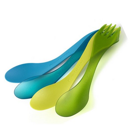 Plastic Spork, Transparent Green