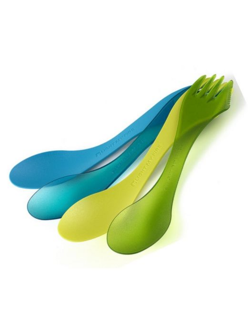 Plastic Spork, Transparent Blue