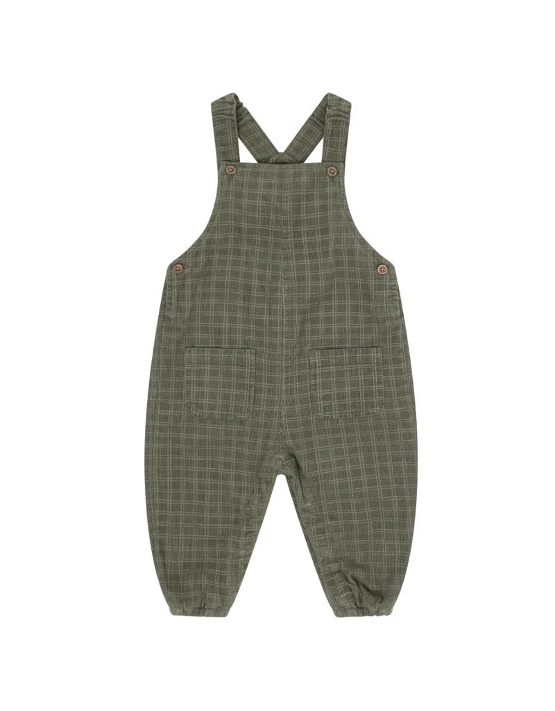 Beetle Green Corduroy Baby Overalls
