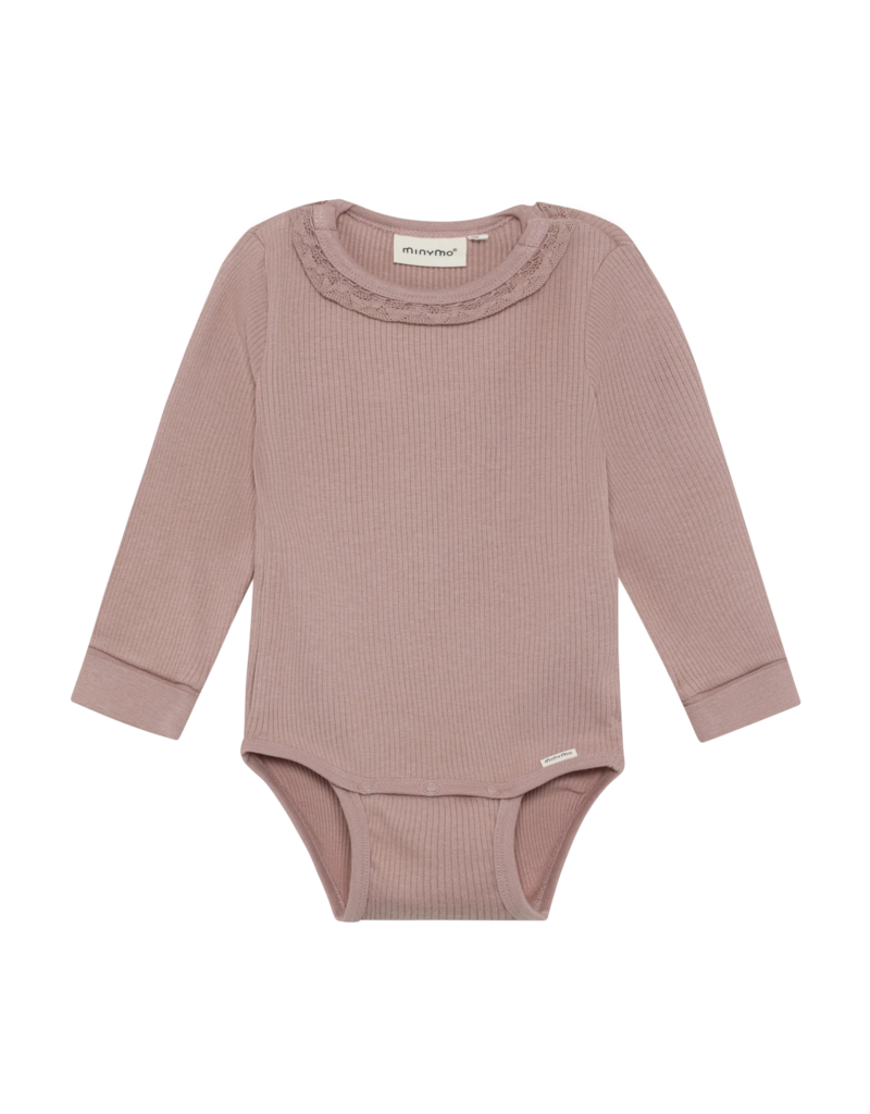 Fawn Ruffle Neck LS Romper
