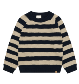 Dark Sapphire Stripe Pullover Sweater