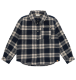 Dark Sapphire Check Button Shirt