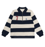 Dark Sapphire Striped Polo