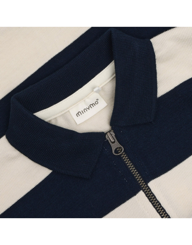 Dark Sapphire Striped Polo