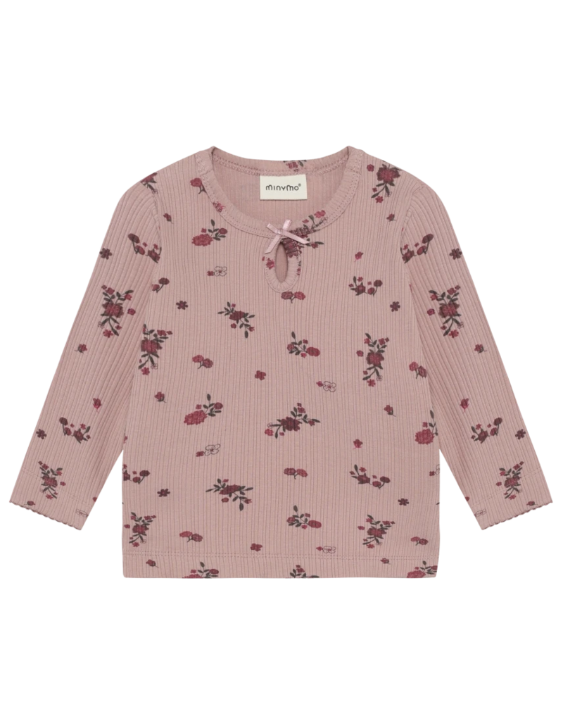 Fawn Floral LS Baby Tee