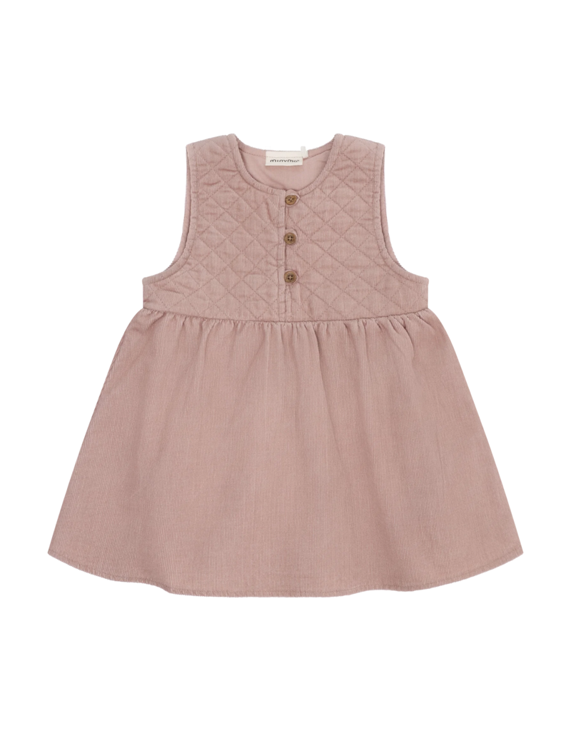 Spencer Fawn Corduroy Baby Dress