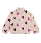 Violet Hearts Teddy Fleece Jacket