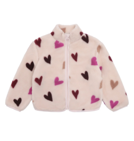 Violet Hearts Teddy Fleece Jacket