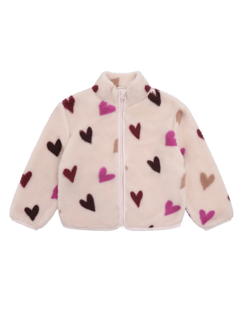 Violet Hearts Teddy Fleece Jacket