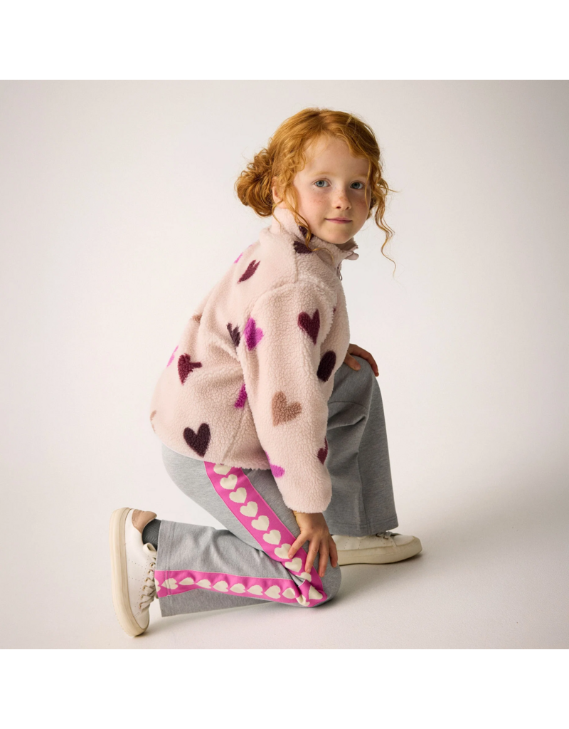 Violet Hearts Teddy Fleece Jacket