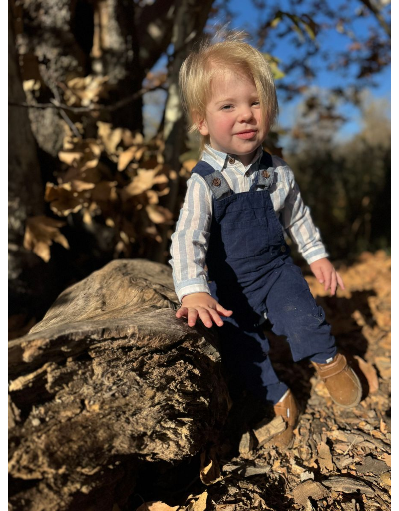 Me & Henry Harrison Cord Overalls, Navy