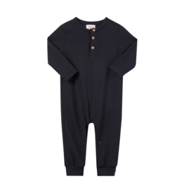 Me & Henry Mason Henley Romper, Navy