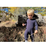 Me & Henry Mason Henley Romper, Navy