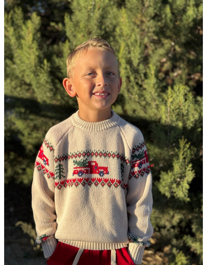 Me & Henry Woody Christmas Car Sweater