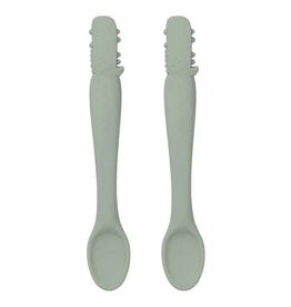 Loulou Lollipop Born to be Wild Silicone Feeding Spoon - Alligator 2pk