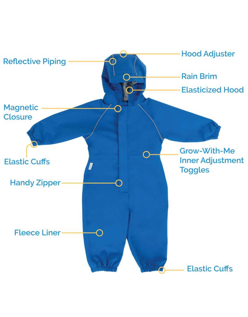 Jan and Jul Dark Spruce Cozy-Dry Lined Play Suit
