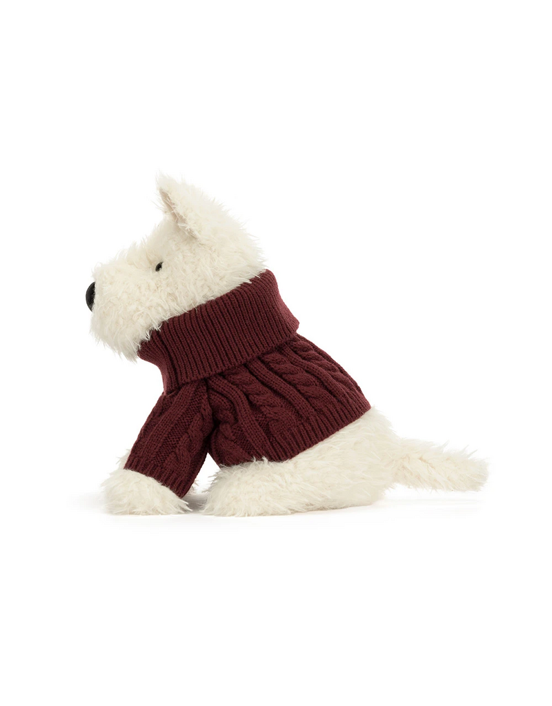 Jellycat Munro Scottie Dog Winter Jumper Outfit