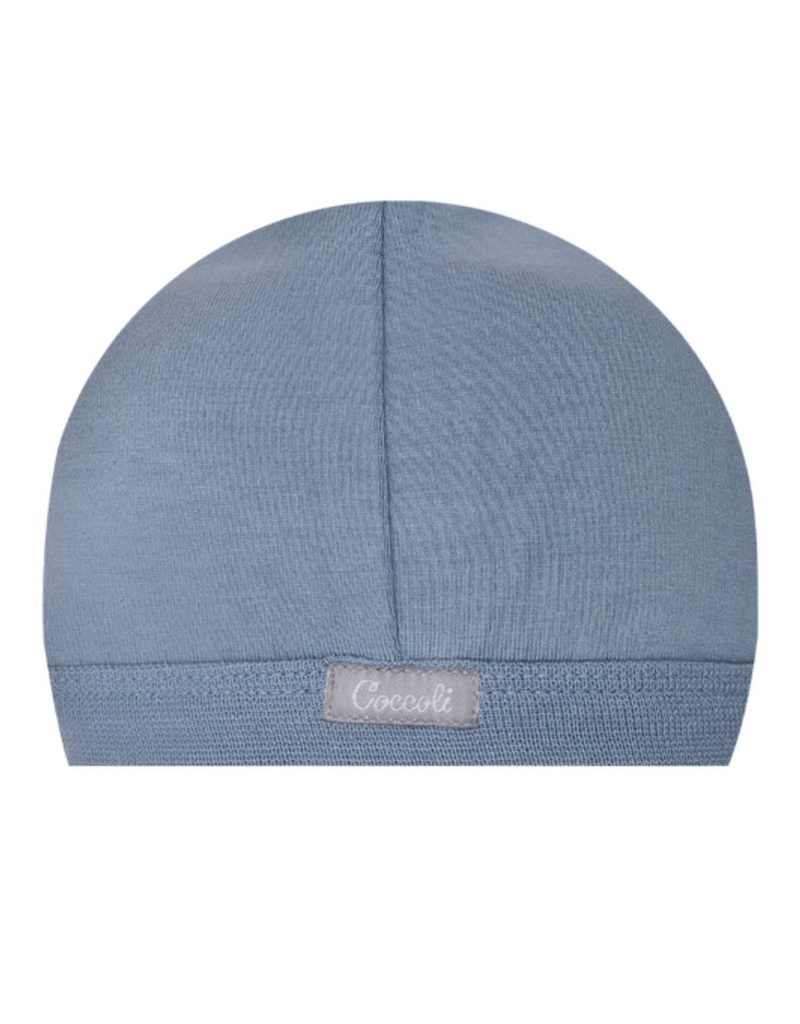 Steel Blue Modal Baby Cap