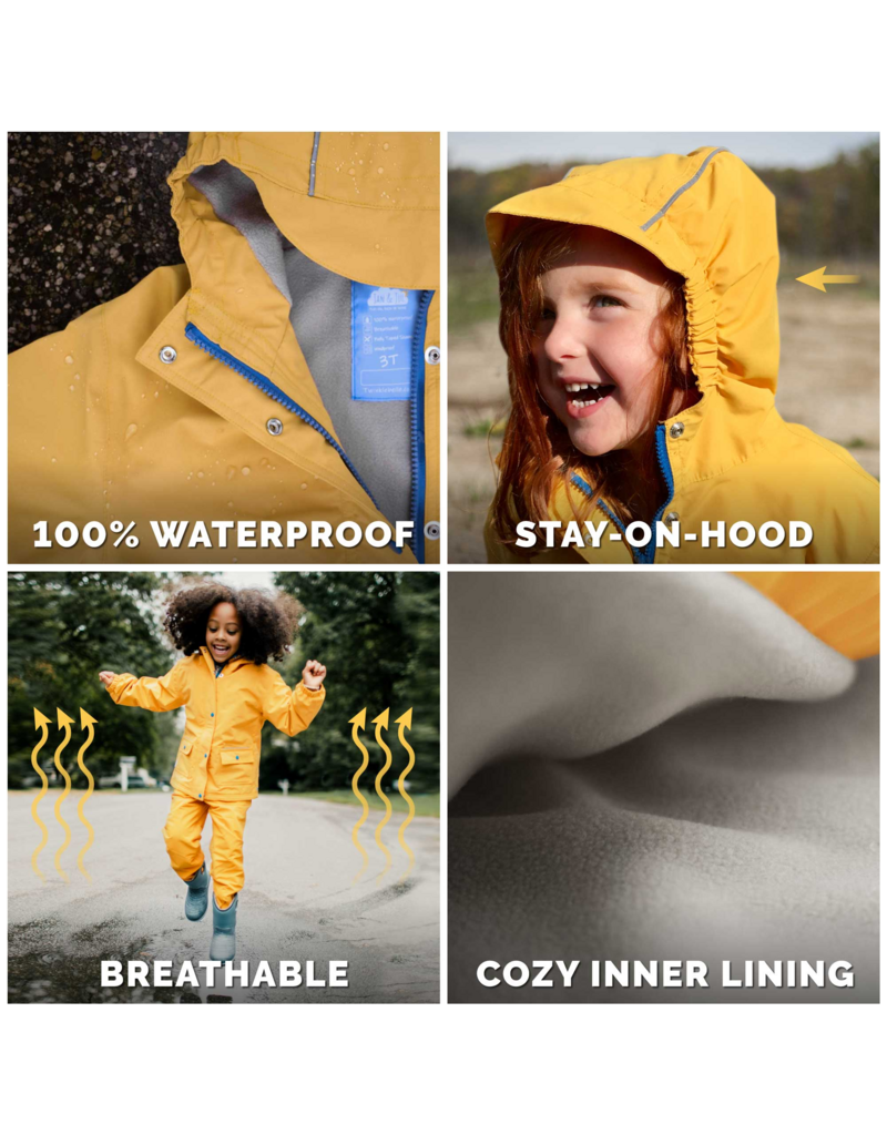 Jan and Jul Planet Patrol Cozy-Dry Lined Rain Jacket