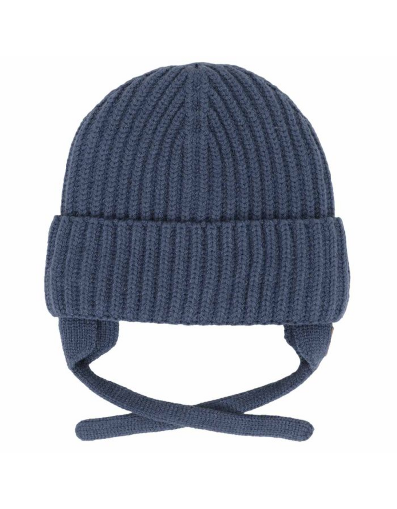 Blue Knit Hat (Ear Flaps)