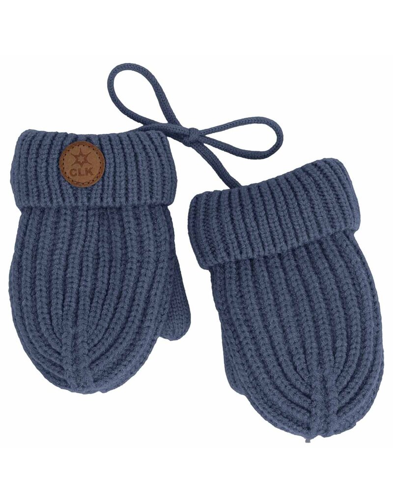 Blue Mittens w/string