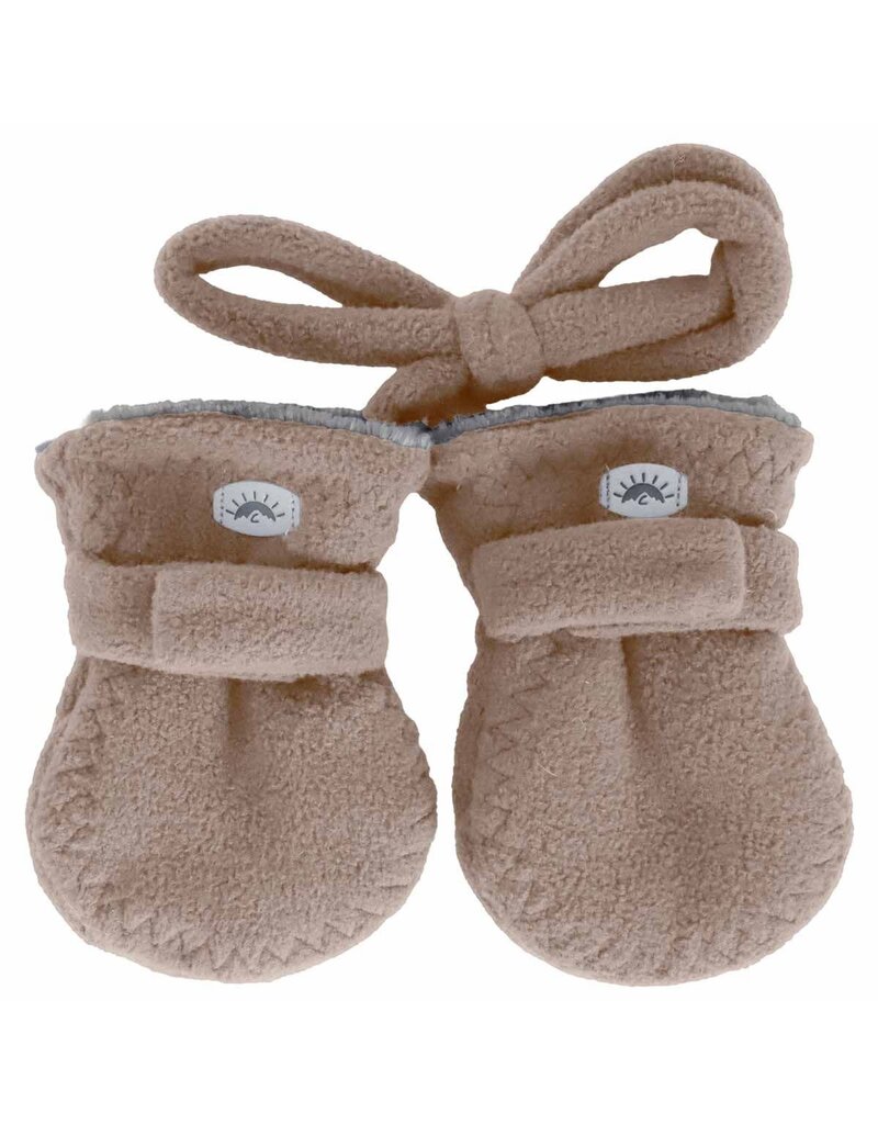 No Thumb Fleece Mitts 6-18m, Mocha