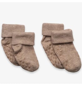 Silver Mink Ribbed Sock 2pk