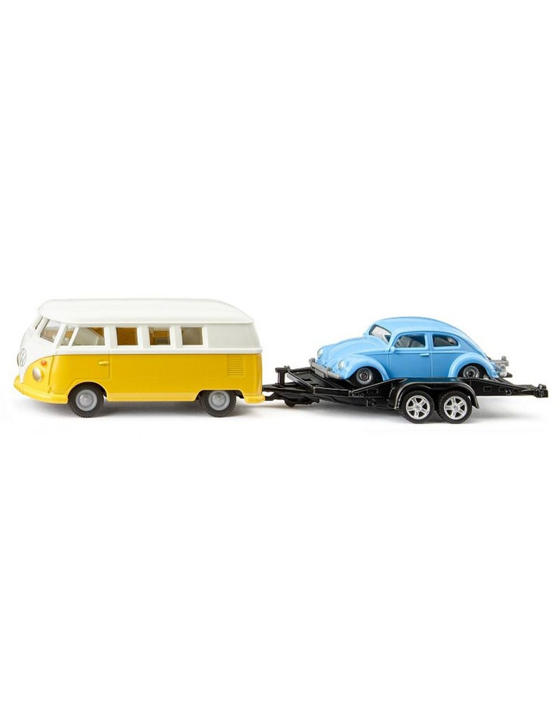 Siku VW T1 w/ Trailer & VW Beetle (1:50)