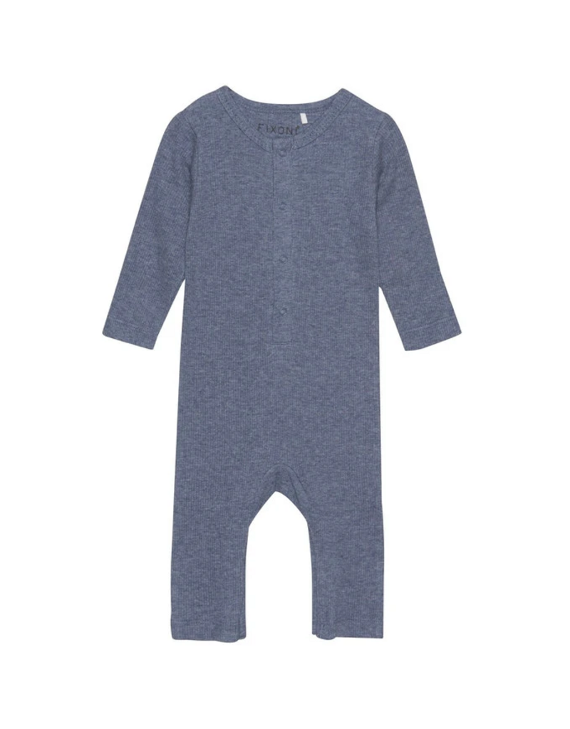 Flint Stone Ribbed Playsuit