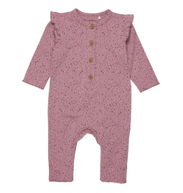 Nostalgia Pink Henley Speckled Playsuit