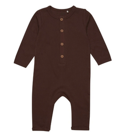 Potting Soil Ribbed Playsuit