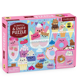 Mudpuppy Cat Cafe 60pc Scratch & Sniff Puzzle 4y+