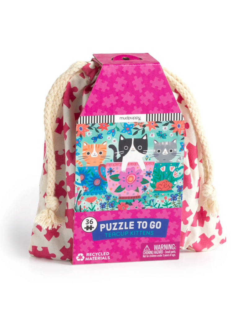 Mudpuppy Puzzle to Go: Teacup Kittens 36pc 3y+