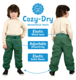 Jan and Jul Dark Spruce Cozy-Dry Lined Rain Pants