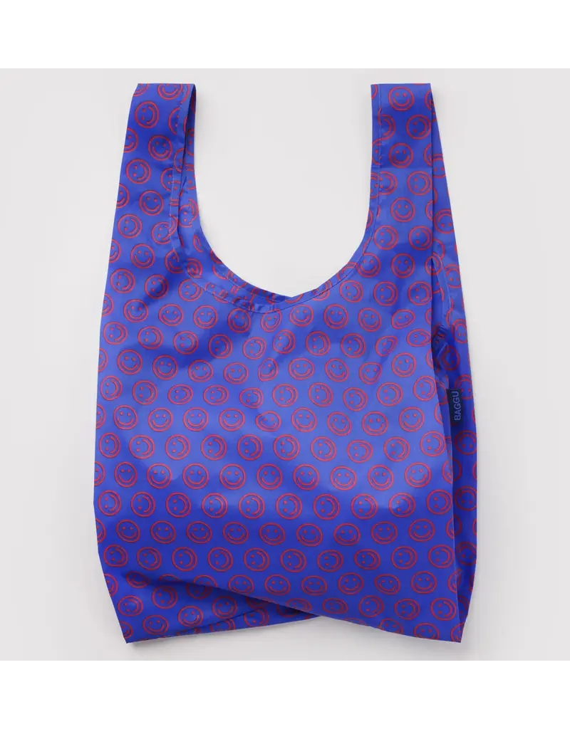 Baggu Mini Cobalt Happy Reusable Bag, Standard