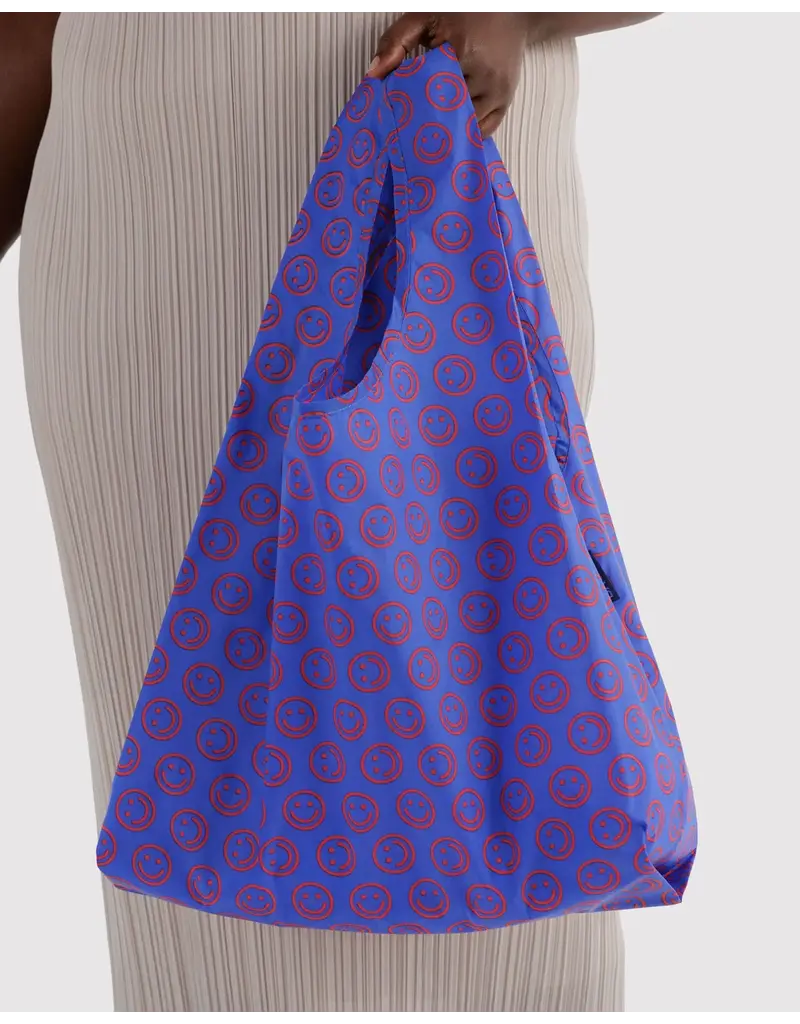 Baggu Mini Cobalt Happy Reusable Bag, Standard
