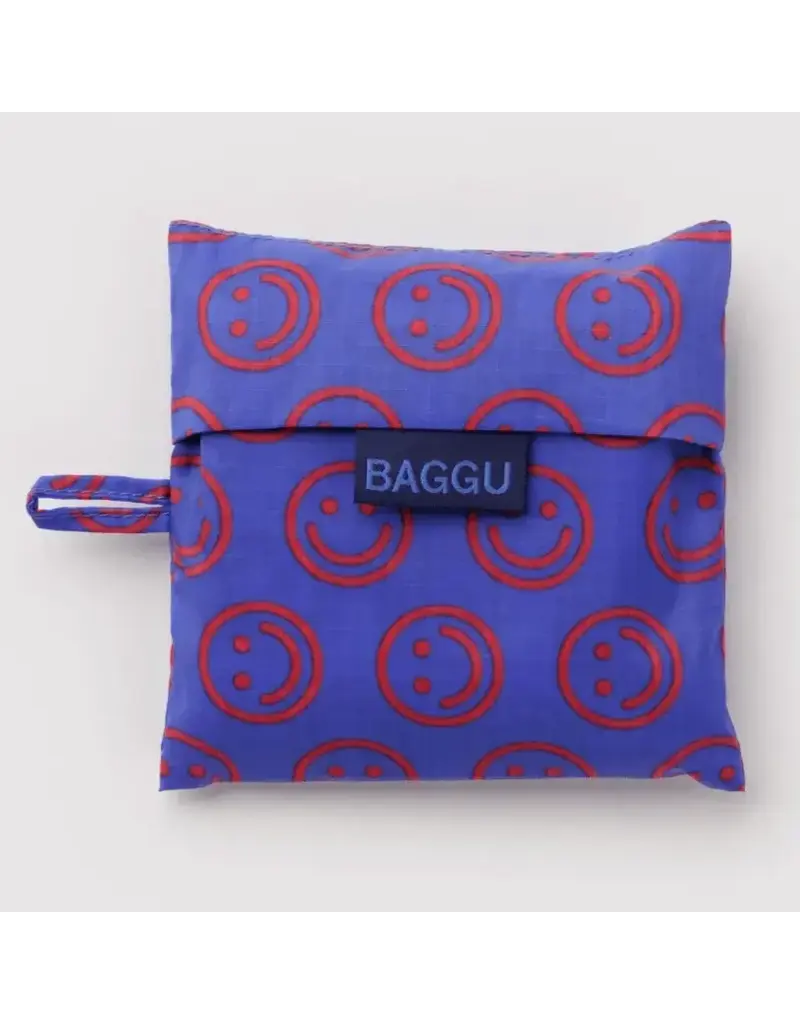 Baggu Mini Cobalt Happy Reusable Bag, Standard