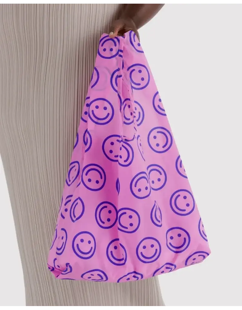 Baggu Pop Pink Happy Reusable Bag, Standard