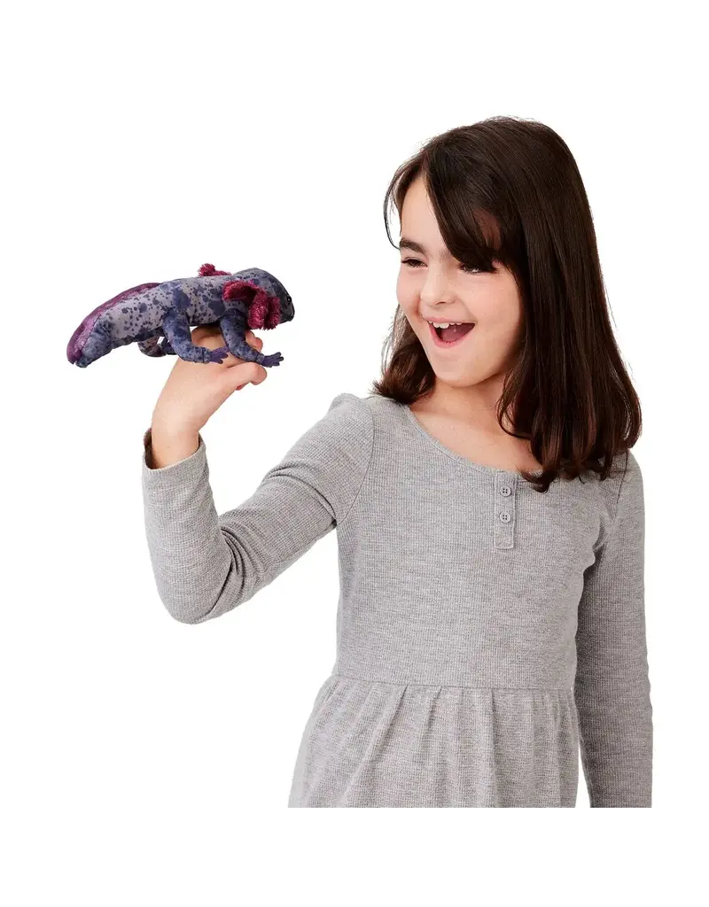 Folkmanis Axolotl Black Finger Puppet