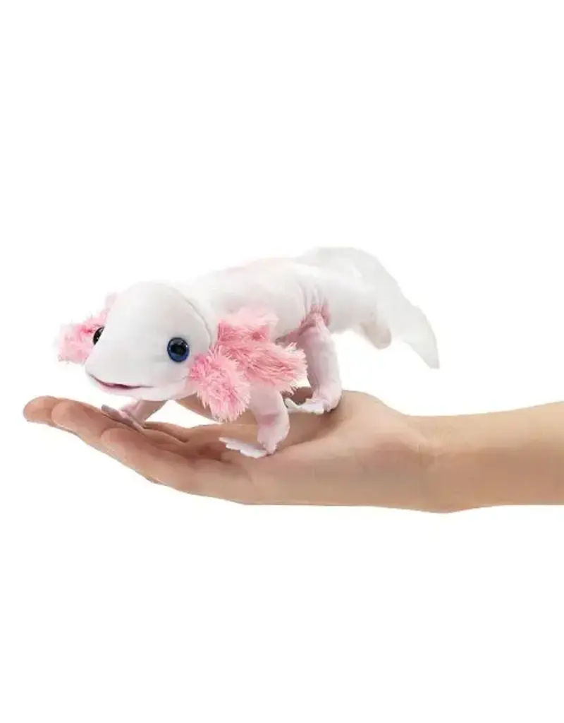 Folkmanis Axolotl White Finger Puppet