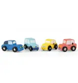 Moulin Roty Avenue Du Moulin - Set Of 4 Wooden Cars