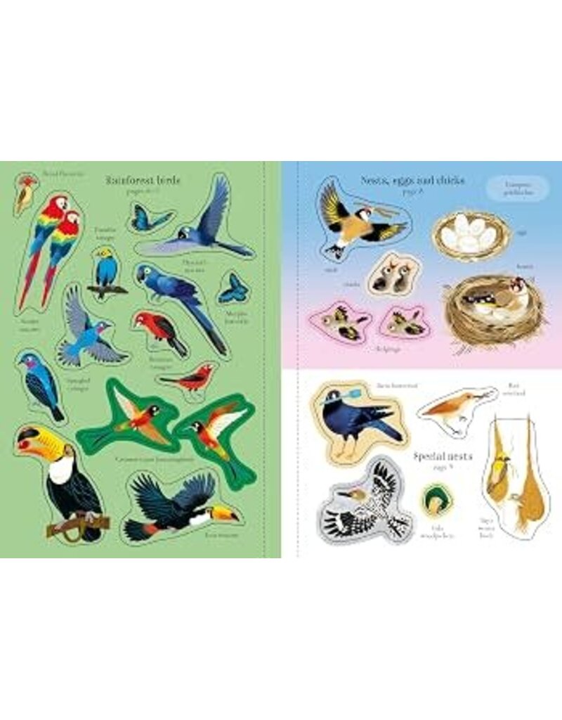 Usborne Little First Stickers Birds 3y+