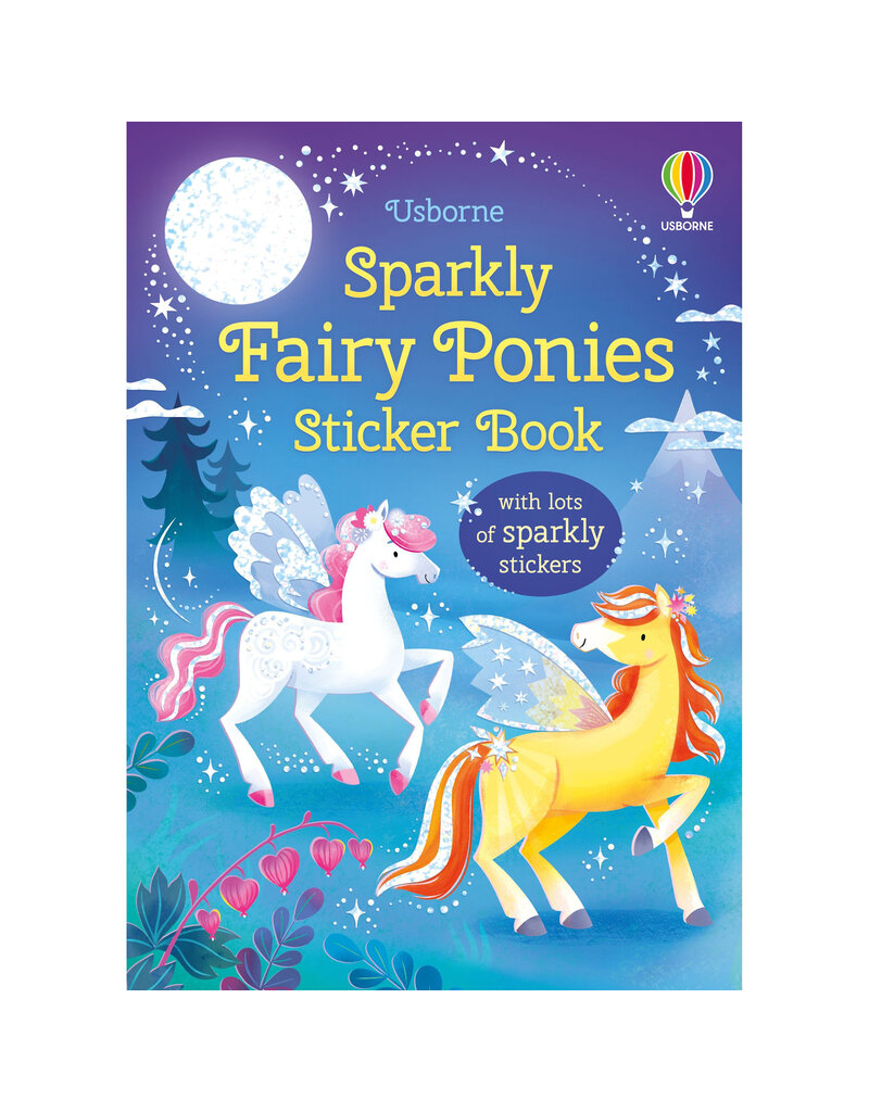 Usborne Sparkly Fairy Ponies Sticker Book 3y+