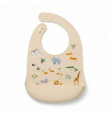 Loulou Lollipop Silicone Bib - Safari Jungle