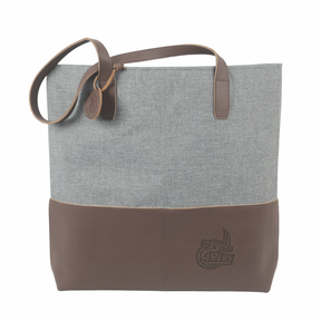 UNC Charlotte Leather Heathered Tote