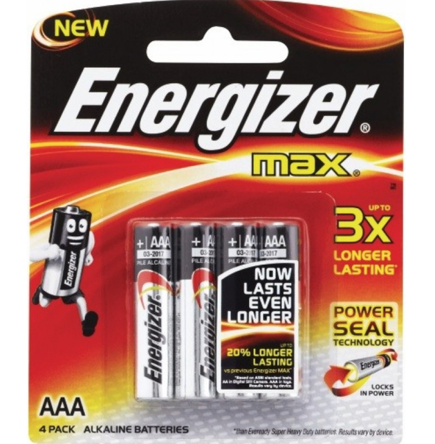 Energizer MAX AAA 4pk