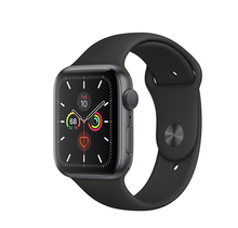 Apple Watch Series 5 GPS, 40mm Space Gray Aluminum Case with Black Sport