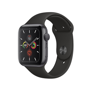 Apple Watch Series 5 GPS, 40mm Space Gray Aluminum Case with Black Sport