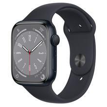 Apple Watch Series 8 GPS 45mm Midnight Aluminum Case with Midnight Sport Band - M/L