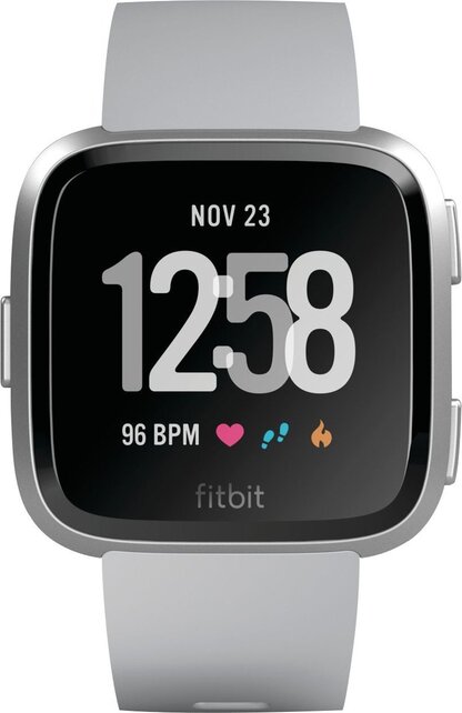 Fitbit Versa Gray Silver Aluminum